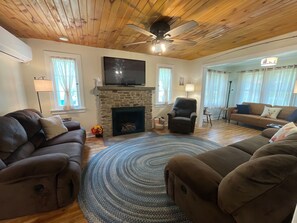 TV connectée, cheminée