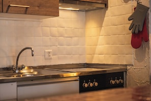 Appart'hÎtel Familial, balcon, vue montagne | Cuisine privée