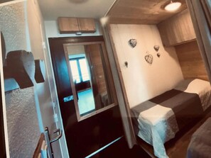 1 bedroom, iron/ironing board, bed sheets