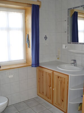 Shower, hair dryer