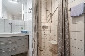 Een douche, een haardroger