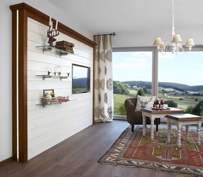 Télévision, cheminée