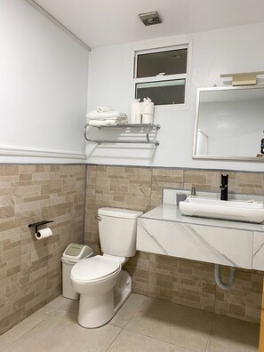 Bathroom - Pool Deck Studio Suite | Modern Stay in Belmopan (Belmopan)