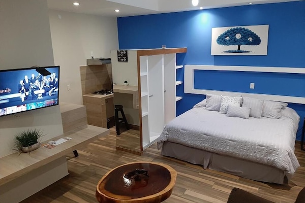 Premium bedding, memory foam beds, minibar (some free items)