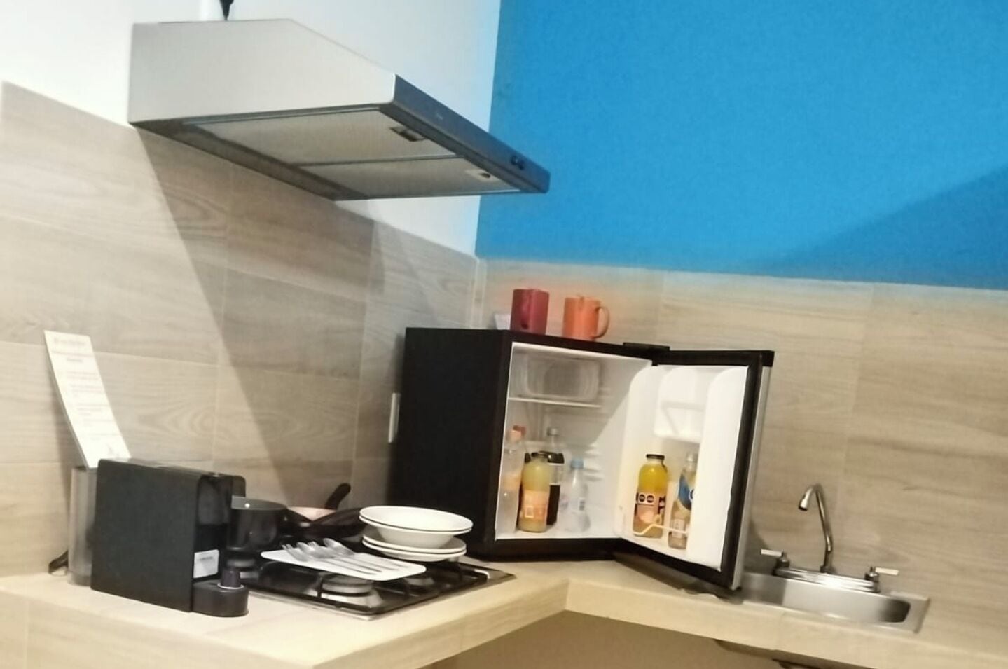 Estudio Premier, 1 habitación, cocineta, vista al jardín | Cocina privada