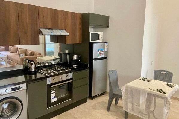 Microwave, oven, stovetop
