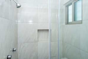 Shower, hair dryer