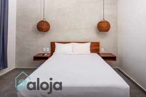 1 غرفة نوم وواي فاي وملاءات أسرّة
