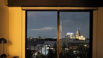 Byutsikt fra overnattingsstedet