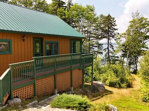 Exterior - Waterfront Cabin with private beach & unobstructed views of Frenchmen’s Bay.  Just a few miles from Acadia National Park & Downtown Bar Harbor | Sleeps 6 (Bar Harbor)