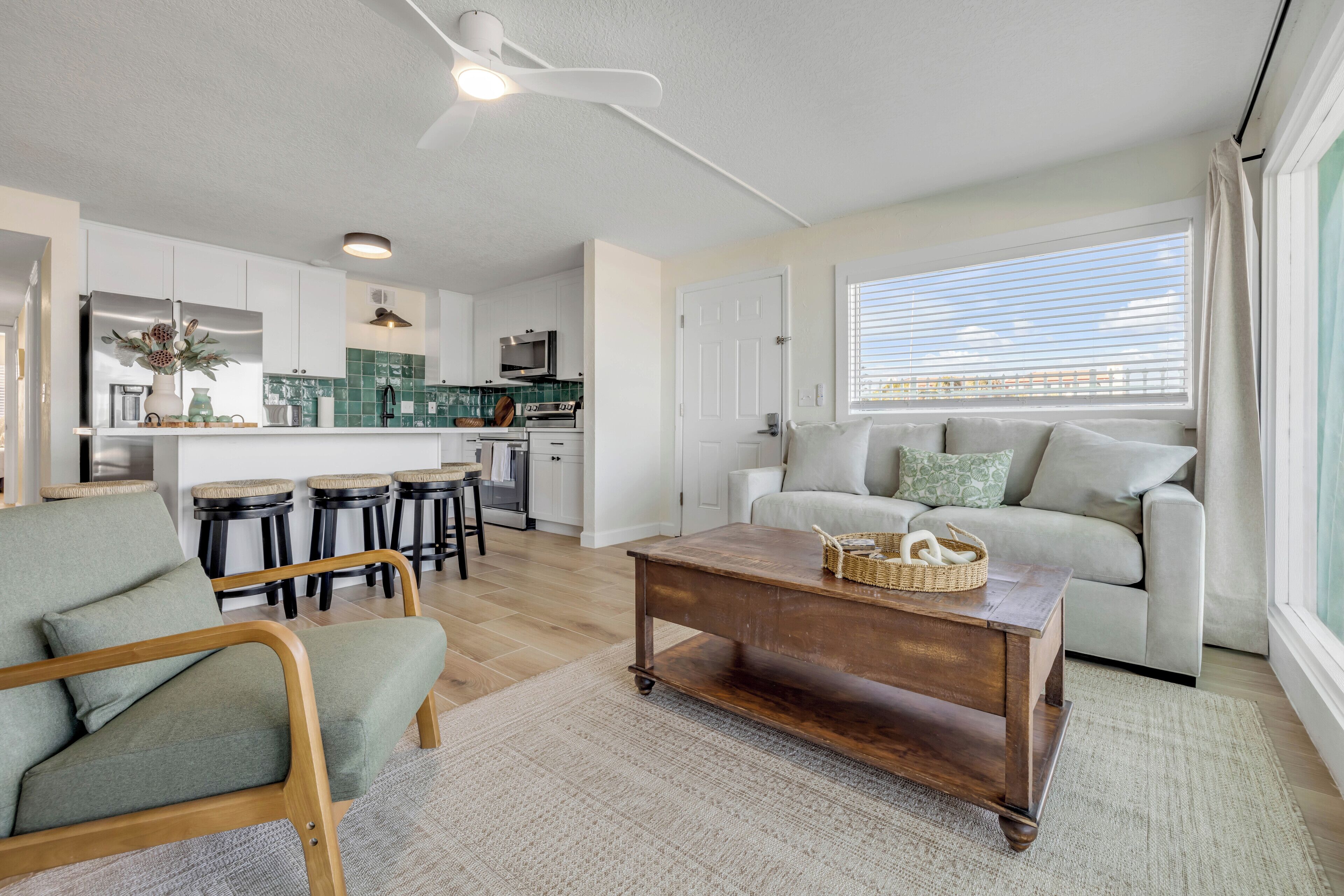 Smart TV, DVD player, books, video library