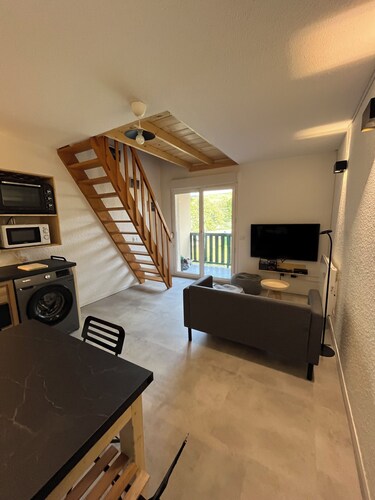 Studio 35m2 avec mezzanine, aux Plans d'Hotonnes, Haut Valromey