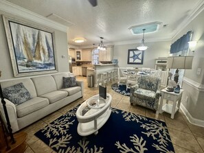 TV, video games, foosball, table tennis