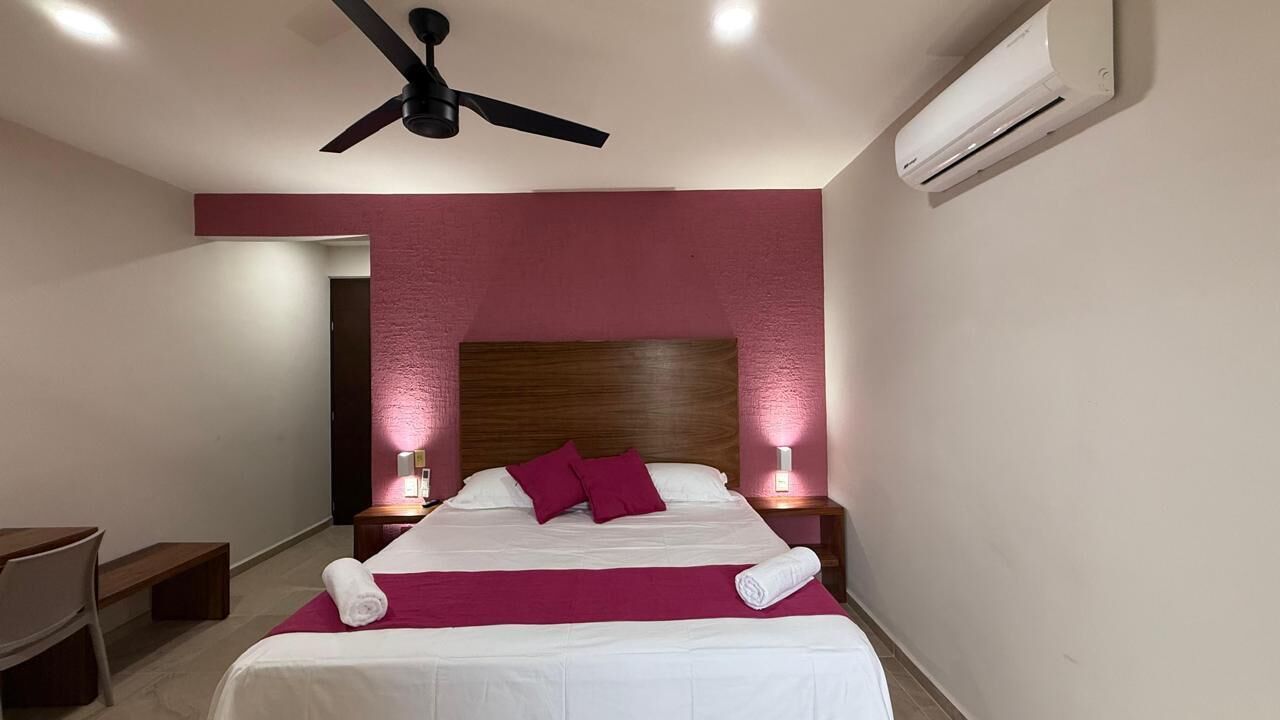 Desk, free WiFi, bed sheets