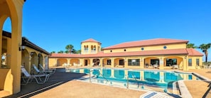 A heated pool