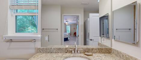 Shower, hair dryer