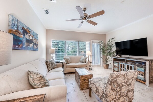 Televisión, reproductor de DVD y libros 