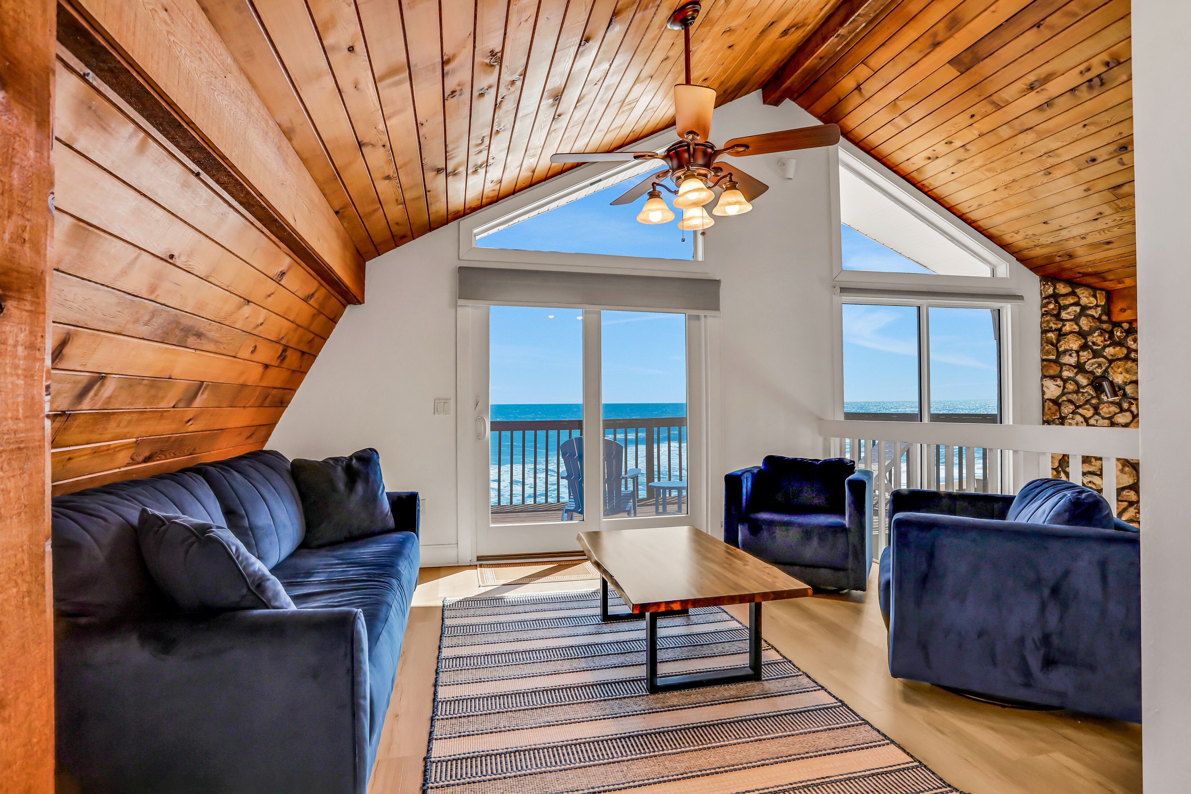 TV, fireplace, books