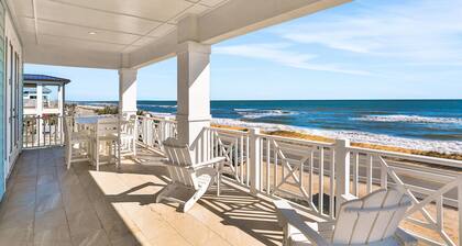 Brand new oceanfront home with private hot tub,outdoor shower and grill