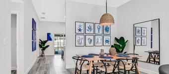 All-new duplex with screened pool, furnished lanai, grill, AC, & washer/dryer