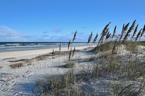 On the beach - Fantastic home with views of sunrises, sunsets, & dolphins + WiFi & shared pool (St. Augustine)
