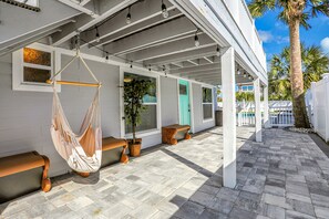 Terrace/patio - Home 1 Block from 2 Beaches w/Private Pool, High-Speed WiFi & Central AC (St. Augustine)