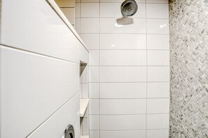 Shower, hair dryer