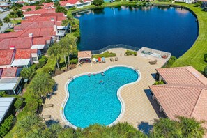 Pool - Charming home with pool, patio, tennis, central AC, & washer/dryer (St. Augustine)