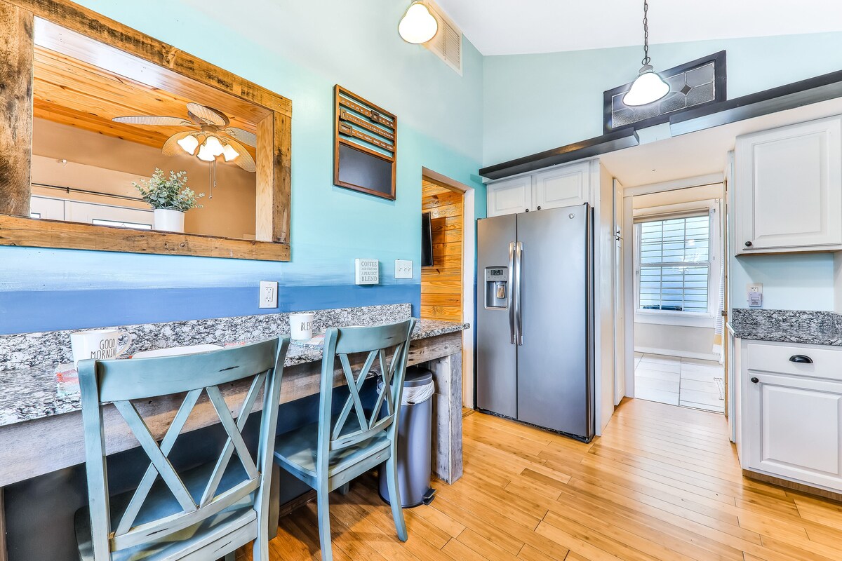 Photo 11 of Ideally located getaway w/ tiki bar, outdoor seating, & brick grill - dogs OK