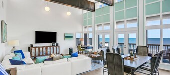 Gorgeous beachfront home with inviting deck & patio, hammock, amazing views