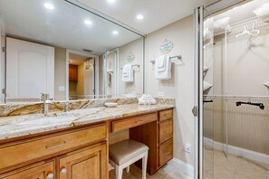 Shower, hair dryer