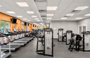 Fitness facility - Cozy Private 1 Bedroom apartment in Revere with central AC and 24hr gym access (Revere)