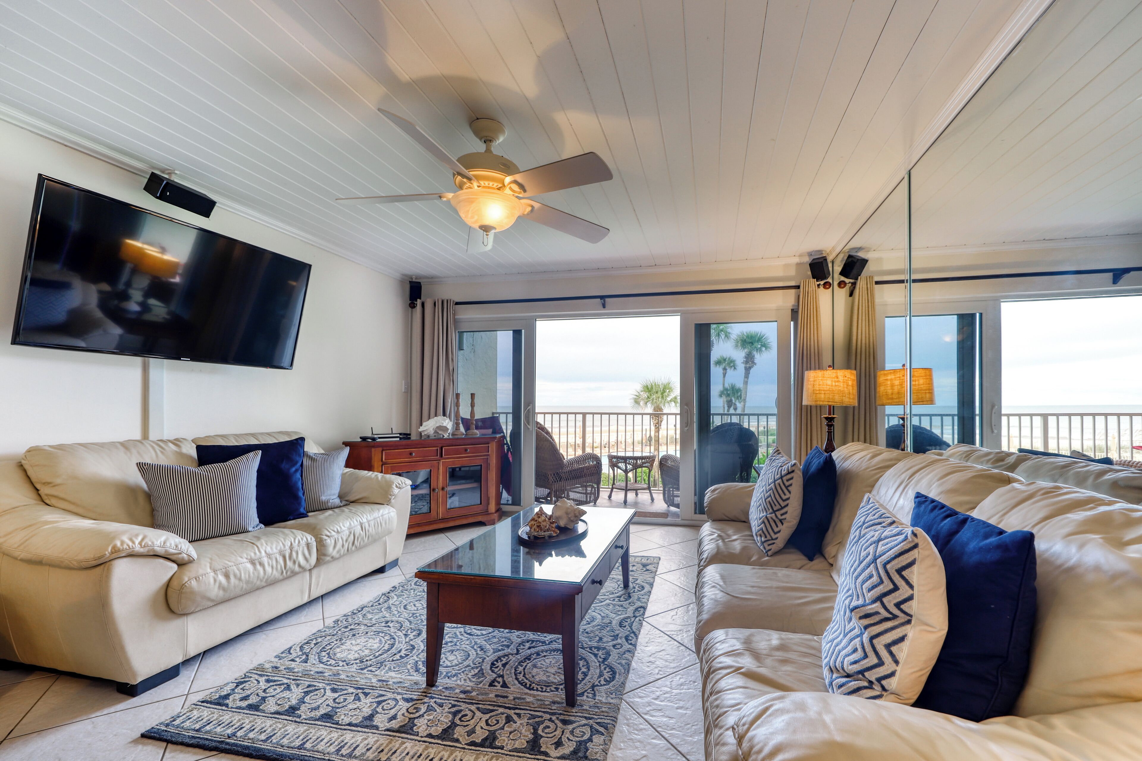 TV, DVD player, books, video library