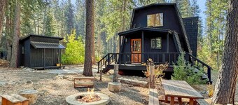 Modern Mountain Cabin on the River