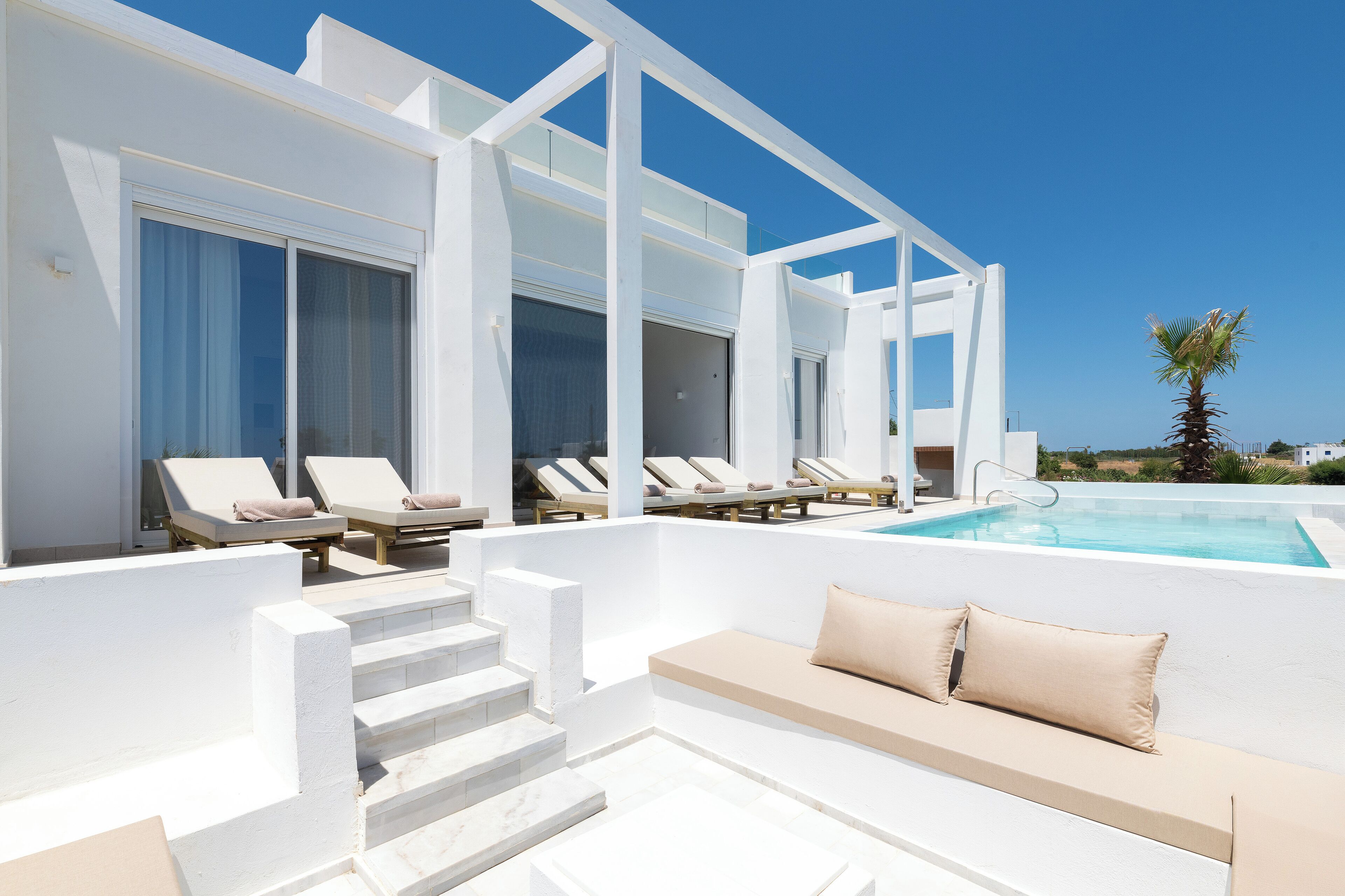 Premier villa, balkon, uitzicht op zee | Terras