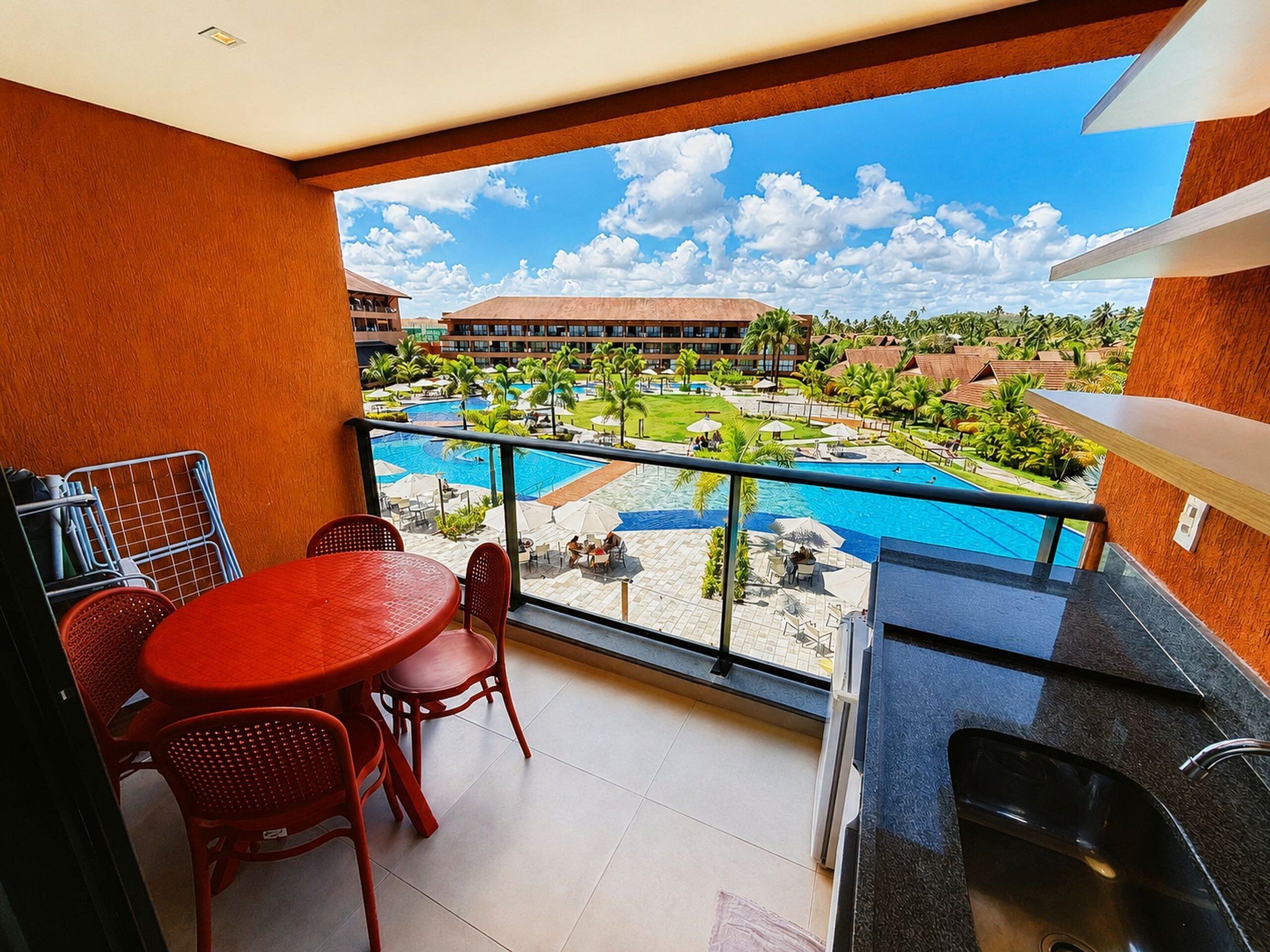 Apartamento | Restaurante al aire libre