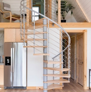 Interior - The A-Frame - 2 Kings - Solo Stove - WiFi - Washer/Dryer - Walk 2 Town - Hammock (Black Mountain)