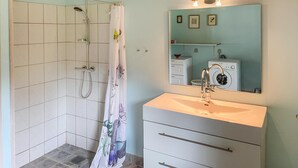 Shower, hair dryer
