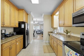 Microwave, oven, stovetop, dishwasher