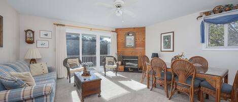 Televisio, takka, DVD-soitin