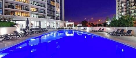 Indoor pool, outdoor pool