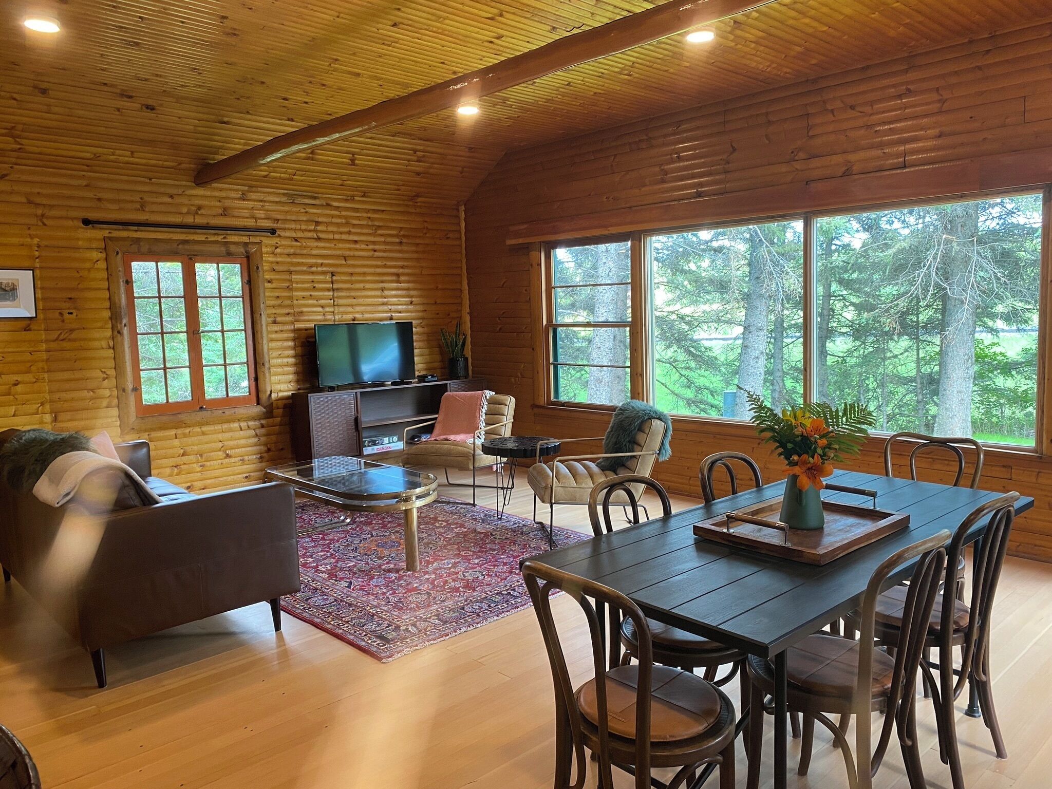 Family Cabin, Multiple Beds, Kitchen | Living area