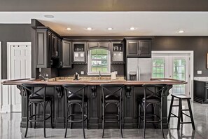 Fridge, microwave, oven, stovetop - Bourbon Trail Estate | 3 Epic Acres | 7 Bed 6 Bath (Louisville)