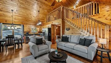 Smart TV, fireplace, video games