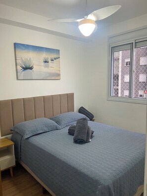 2 bedrooms, iron/ironing board, WiFi, bed sheets