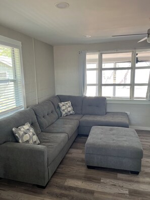 Televisie en een open haard