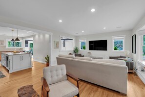 Smart TV, fireplace, printers