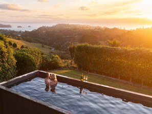 A heated pool
