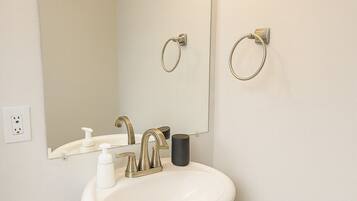 Hair dryer, towels