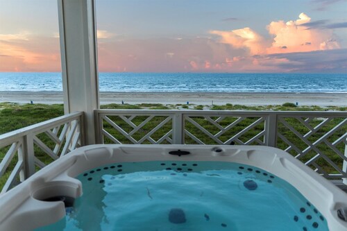 Beachfront + Hot Tub | Game Room + Pets | Sleep 18